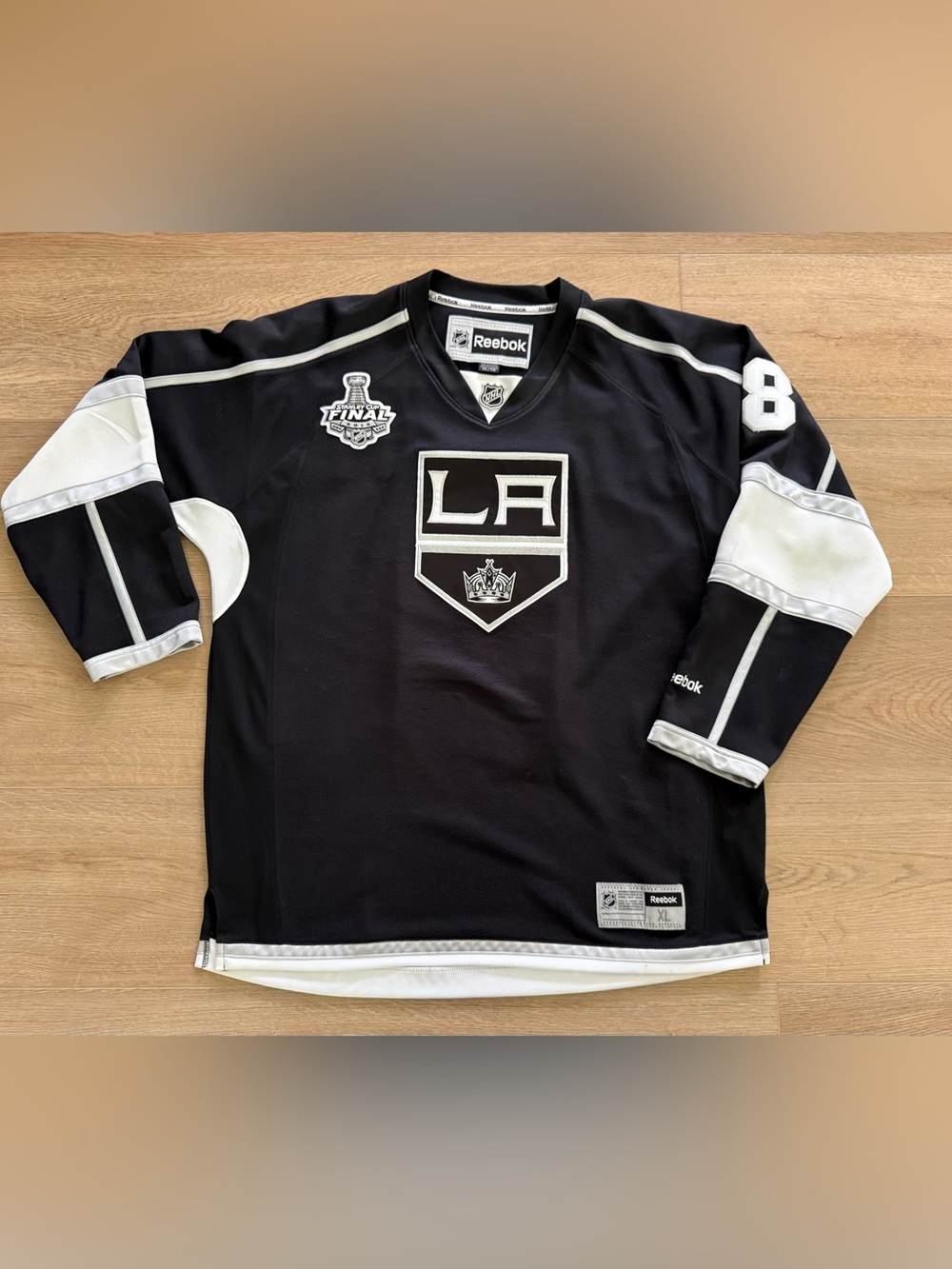 Reebok LA Kings Drew Doughty #8 2014 Stanley Cup Final Stitched Jersey XL